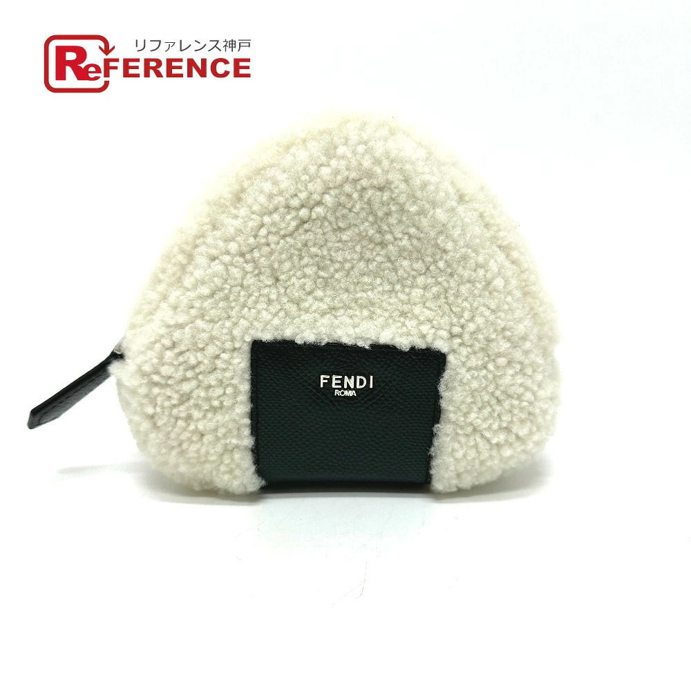 Fendi Onigiri Bag Rice Ball Shoulder Sheepskin White